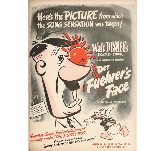 Let me take it from the beginning. January 1st this year was the 80th anniversary of the anti-Nazi #propaganda short film “Der Fuehrer’s Face” starring #DonaldDuck.

#derfuehrersface #andersand #akuakka #kalleanka #hitler #disney #disneycartoon #disneyfilm