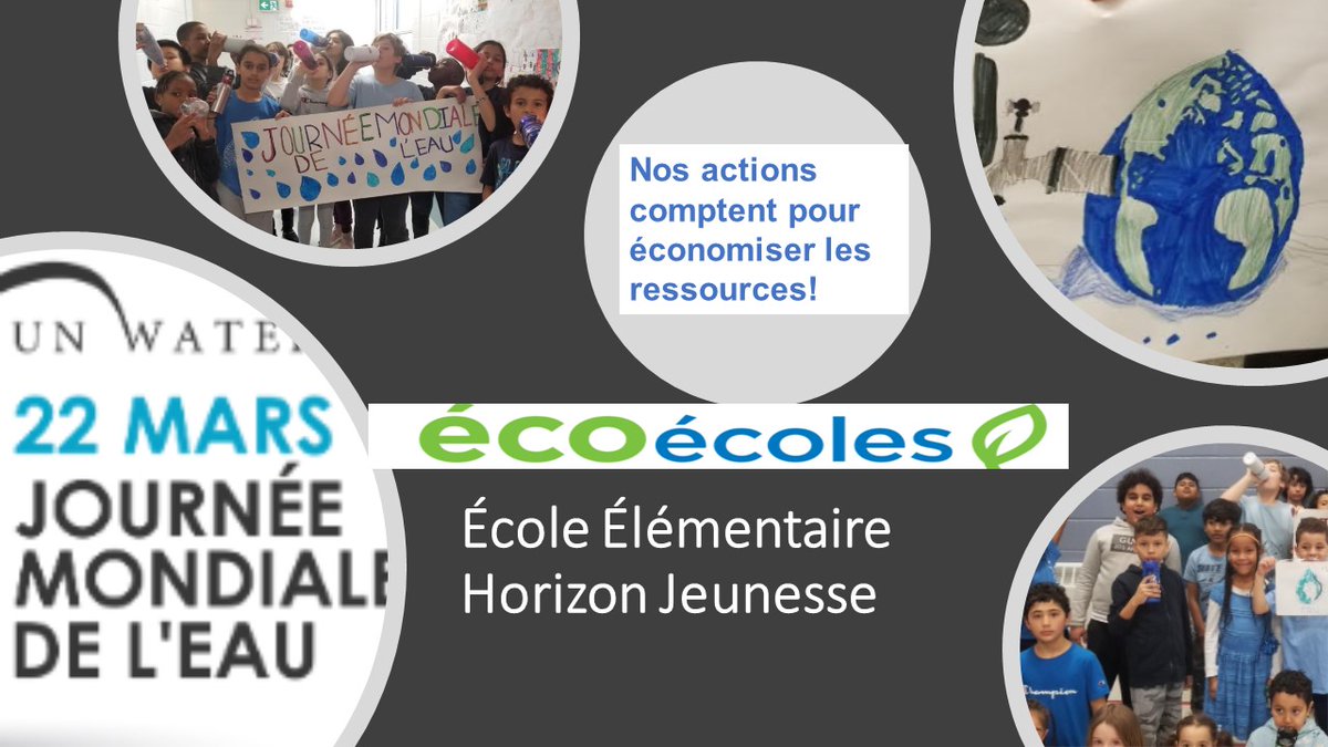 HOJE_csviamonde's tweet photo. École Élémentaire Horizon Jeunesse#Journée Mondiale de l'eau2023-Grande-Gorgée-@CSViamonde.ca https://t.co/48MkE0JTvK