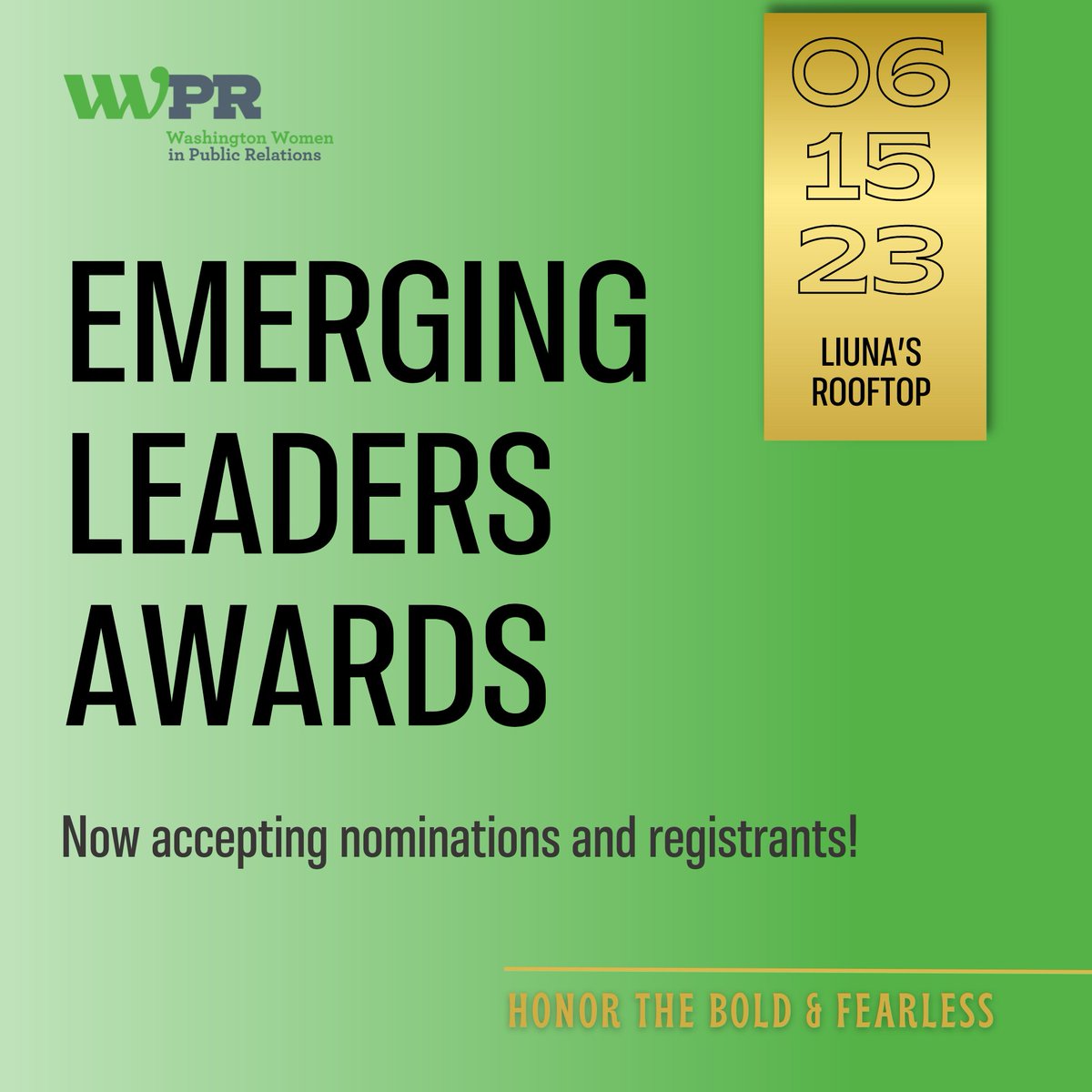 ColleenLerro's tweet photo. Nominations are officially open for the 2023 @WWPR Emerging Leaders Awards! This year, we are proud to celebrate young women who challenge the status quo &amp; break down barriers in the rapidly changing PR and communications landscape

Submit noms by 4/21 🗳️
https://t.co/bXCqjJ7eoH https://t.co/XyLJPQbjJz