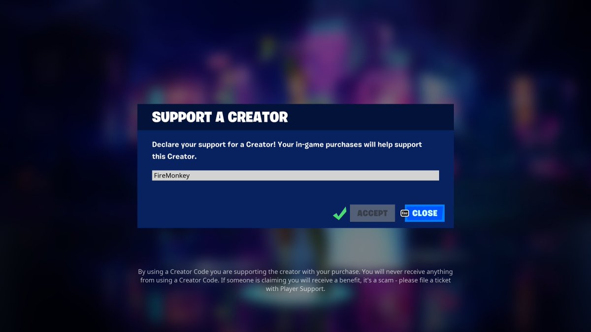 iFireMonkey on Twitter: "The Support-A-Creator option has been re