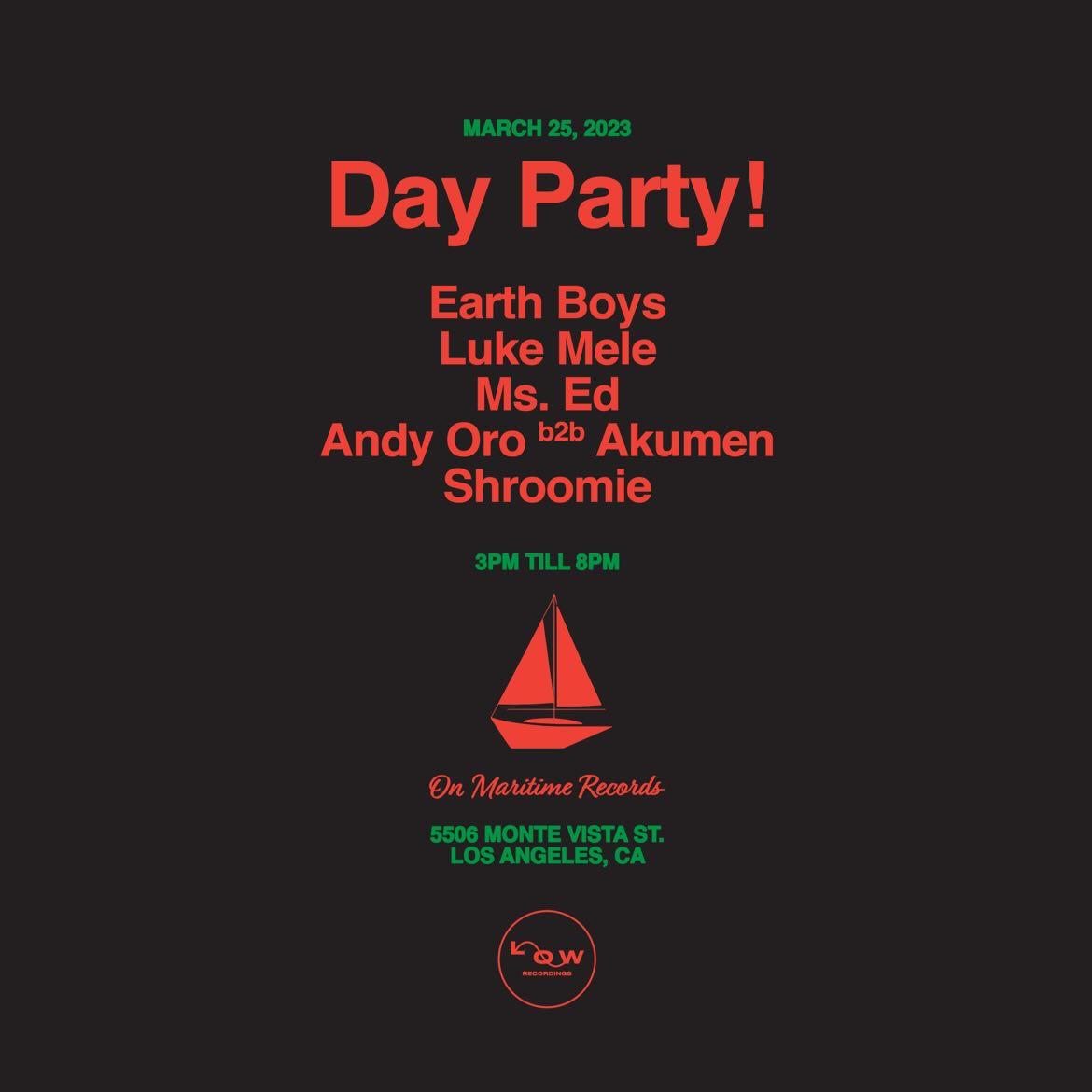 This Saturday its a day time thing with <a href="/lowrecordings/">lowrecordings</a>