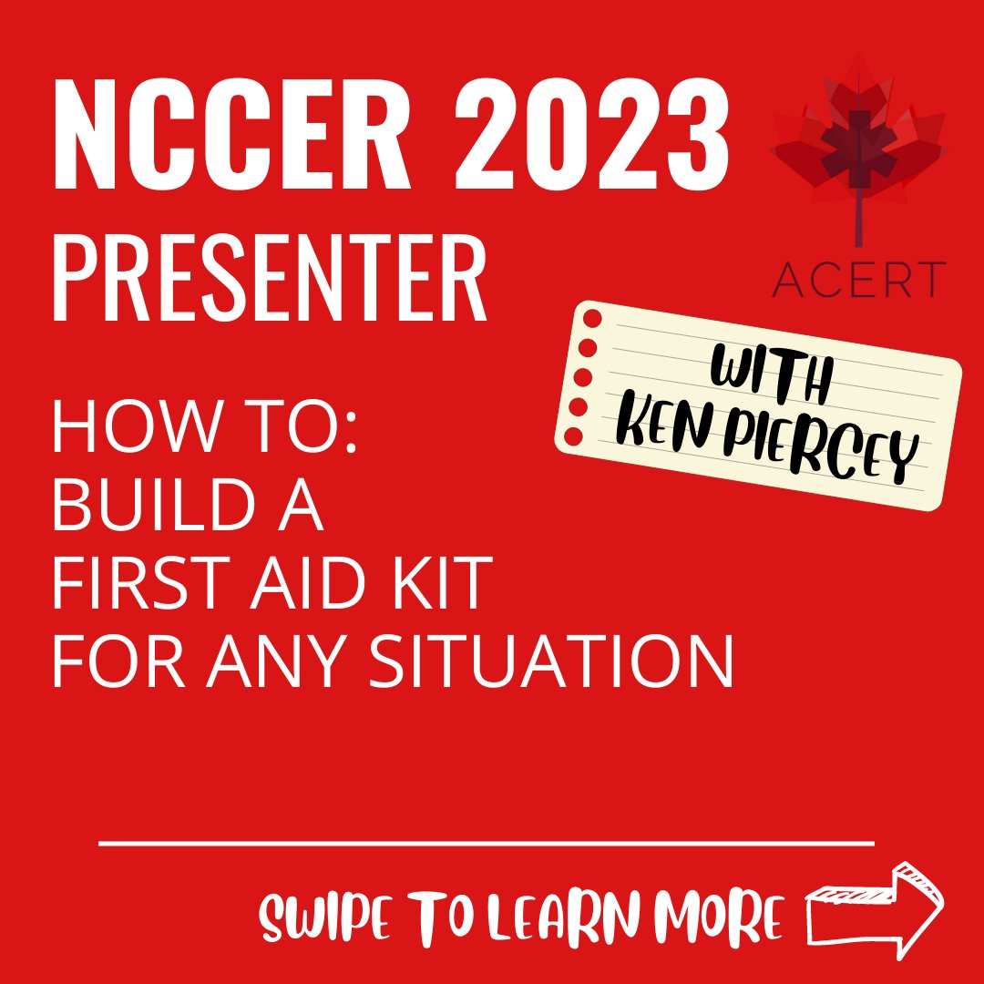 ACERTBOD's tweet photo. Announcing Presenter #1: Ken Piercey! 

Going camping? Planning a trip? Curious about what to pack in your first aid kit, but don't know where to start? Come learn all about building a first aid kit for any situation, with nurse &amp; emergency preparedness expert, Ken! https://t.co/Zm3Dhcynjy