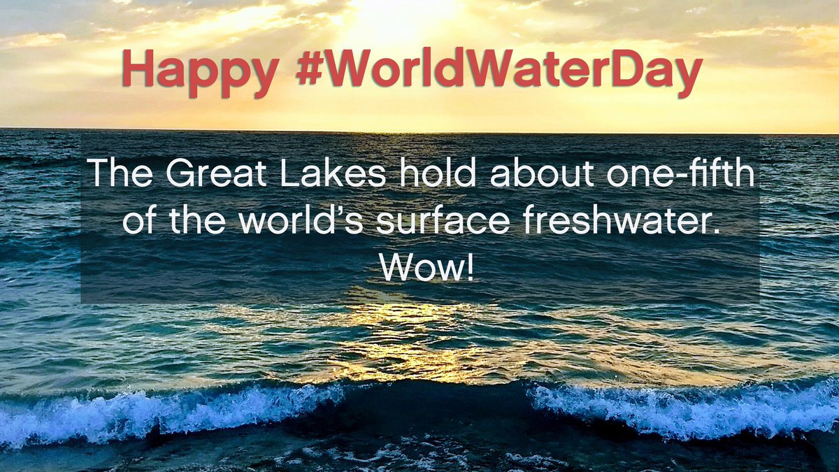 IAGLR's tweet photo. Today we celebrate water and call for action to solve the water and sanitation crisis around the world. Happy #WorldWaterDay from the #GreatLakes https://t.co/68VXiUTLuH https://t.co/H8azKca1p7
