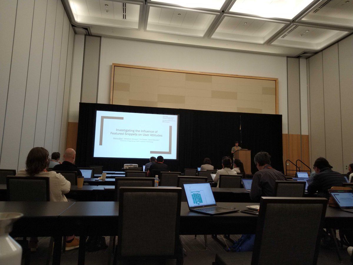 Really happy about how my first in-person conference presentation at <a href="/ACM_CHIIR/">ACM CHIIR 2026</a> #chiir2023 on "Investigating the Influence of Featured Snippets on User Attitudes" went. You can read the full paper here: dl.acm.org/doi/10.1145/35…
