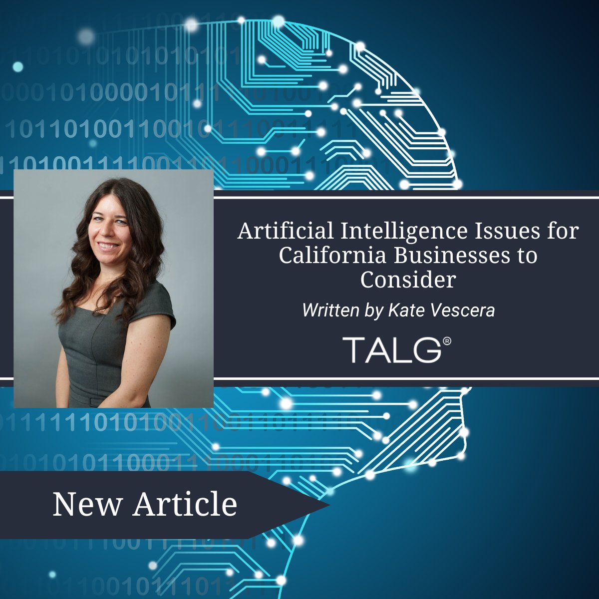 The growing importance of artificial intelligence is creating new challenges for California businesses, but which ones do you need to take note of? Kate Vescera has written an article on this topic: bit.ly/3FlHI6R
#AI #ArtificialIntelligence #California #CaliforniaLaw