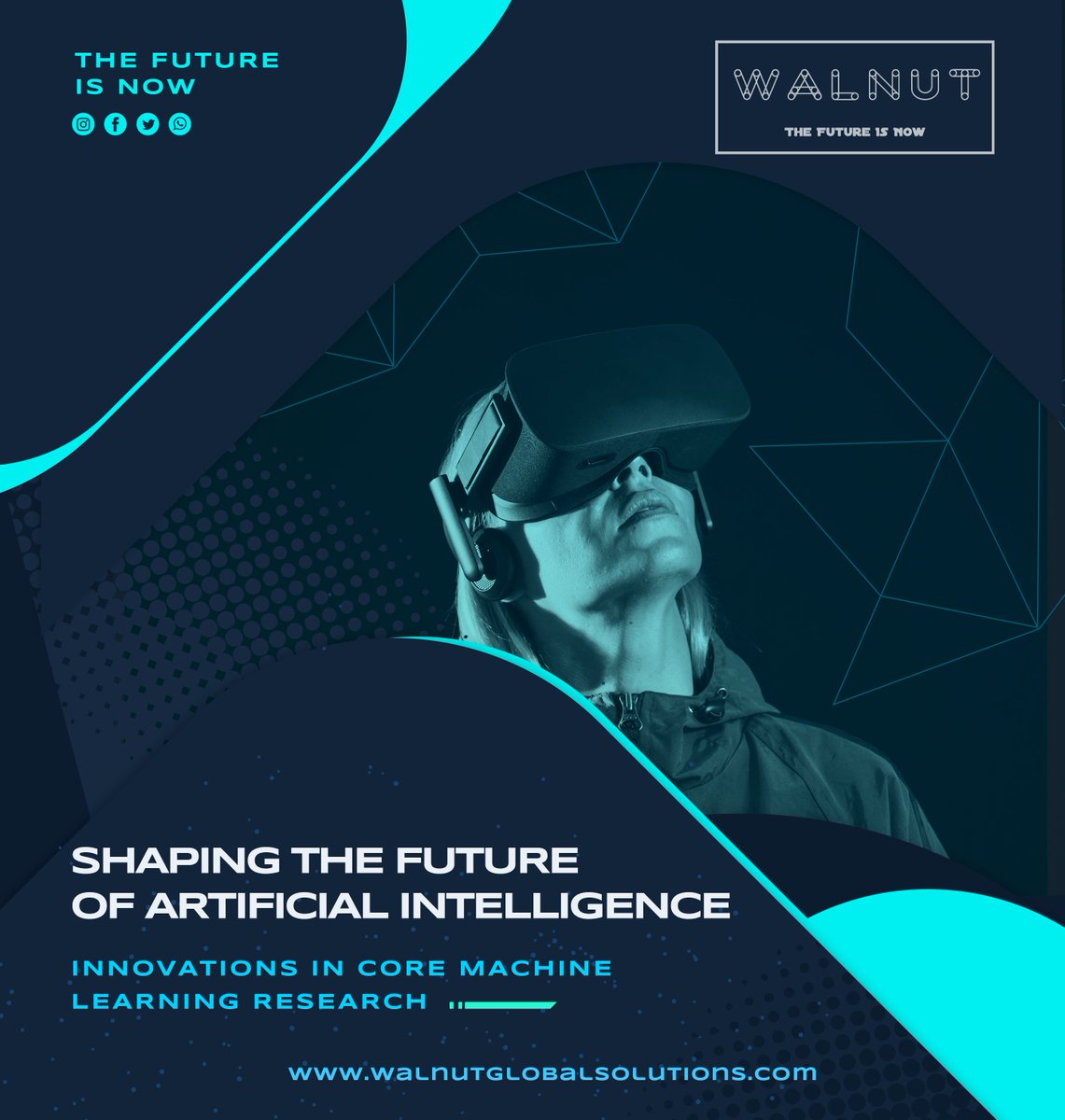 walnutsolution's tweet photo. "From chatbots to self-driving cars, AI is revolutionizing the way we live and work. The future is no longer a distant dream - it's here, and it's powered by AI. #ArtificialIntelligence #TheFutureIsNow" https://t.co/ZgBo6EcSvk