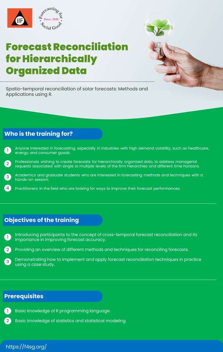 FSG_forecast's tweet image. Join our hands-on training session on cross-temporal forecast reconciliation.
Join our training session on March 31st.
Register for free now: lnkd.in/ej5Y55Nc
Don't miss out on this opportunity to expand your skills!
#forecasting #hierarchicaldata #reconcileforecasts