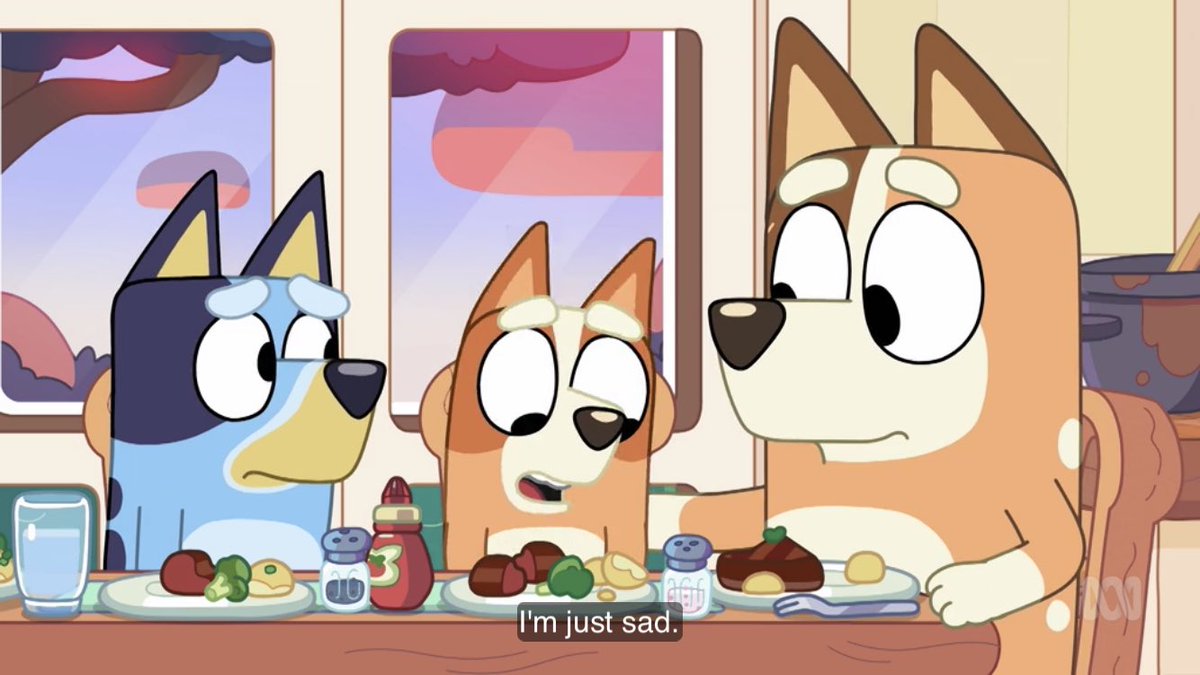 out of context Bluey tweet media