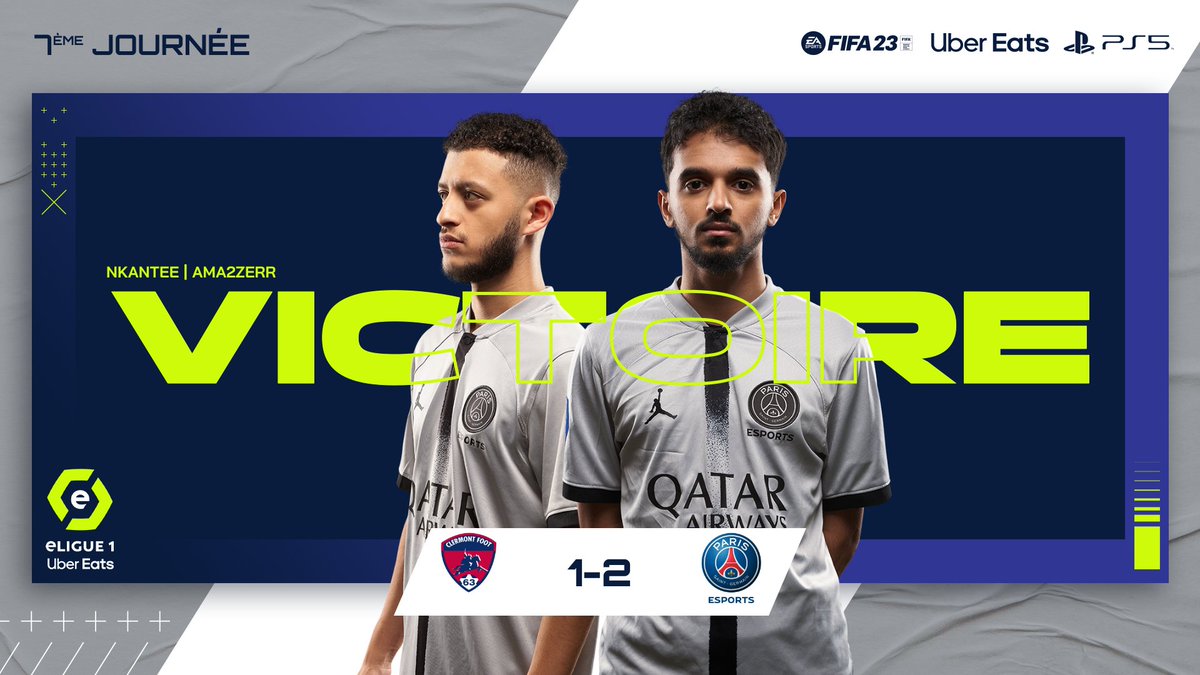 eLigue 1 Uber Eats (@eLigue1UberEats) on Twitter photo 2023-03-22 20:02:42 Après 3 matchs de très haut niveau, les Parisiens reprennent la place de dauphin d'#eLigue1UberEats ! ➤ twitch.tv/ligue1ubereats Après 3 matchs de très haut niveau, les Parisiens reprennent la place de dauphin d'#eLigue1UberEats ! ➤ twitch.tv/ligue1ubereats