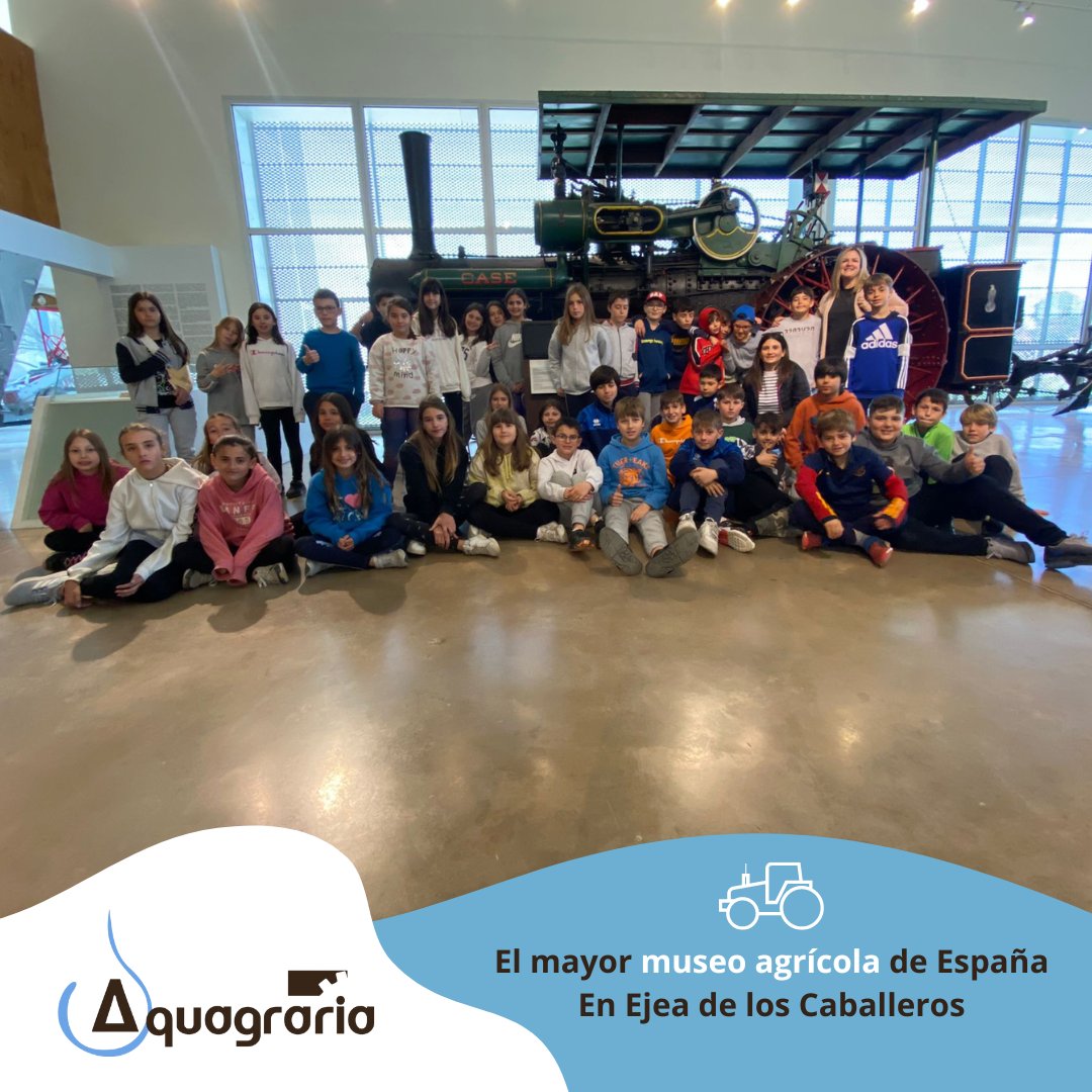 aquagraria's tweet image. El grupo de niños/as del colegio @cpirosalesdelcanal nos visitó ayer para conocer la historia de Ejea y de nuestro museo.🚜🌾

#visitasguiadas #conociendoaragon #excursiónescolar #ejea #maquinariagrícola #historia