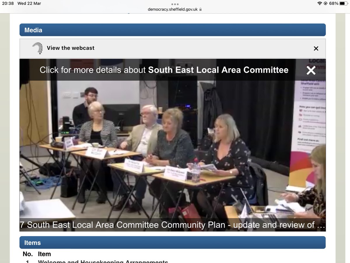 ItsOurCity1's tweet photo. Cllrs close down/silence any & all community discussion about Sheffโs Street Tree Inquiry Report at the SE Local Area Committee.
โPeople can read the Report on the website if they want & make up their own minds.โ
Is this Cllr McGowan chairing?
#resign
https://t.co/V8nnIqmEu1 https://t.co/TKjvzN4VuH