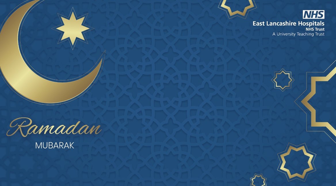 ELHT_NHS's tweet image. Ramadan Mubarak to our colleagues, patients and wider community who will begin observing the Islamic holy month of Ramadan. Wishing you a blessed and healthy month. 🌙