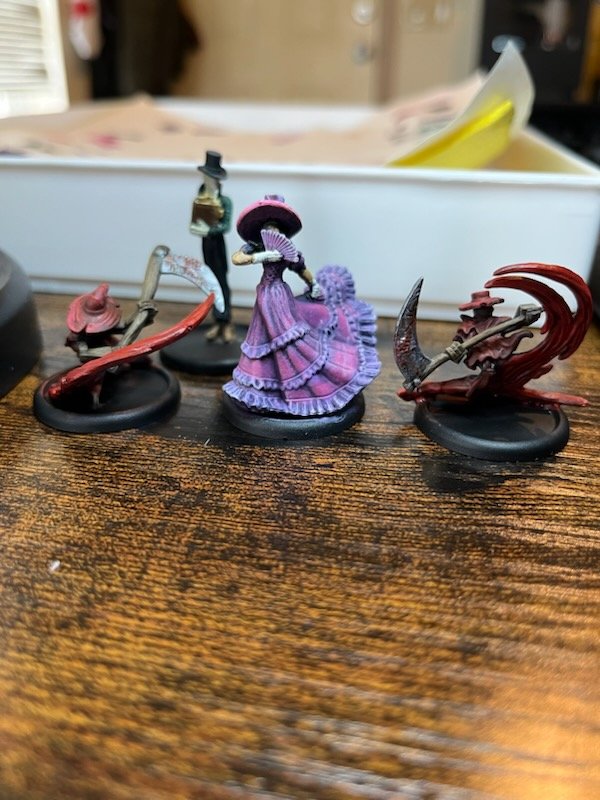 Mazamune1's tweet photo. First starter box painted up for demos of Malifaux by @WyrdGames https://t.co/nbA3evM9Tg