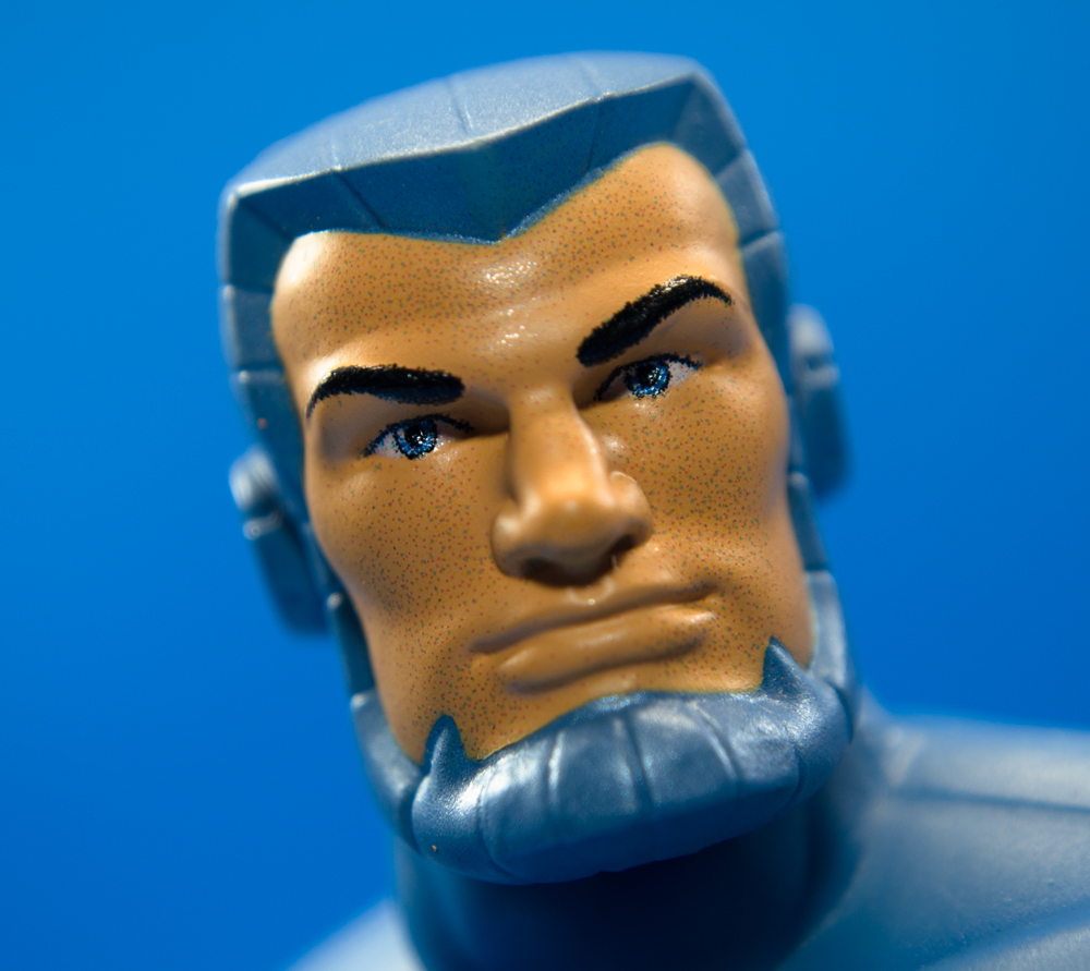 VeebsToys's tweet photo. More on the #SilverHawks #ULTIMATESfigures: in what I think is a first for U!, #Steelwill & #Bluegrass have face printing. Obviously, this is very magnified to show the print application, but at actual size it makes for very clean looks. Could be big going forward #Super7 #Fwoosh https://t.co/PzQtIDwoS1