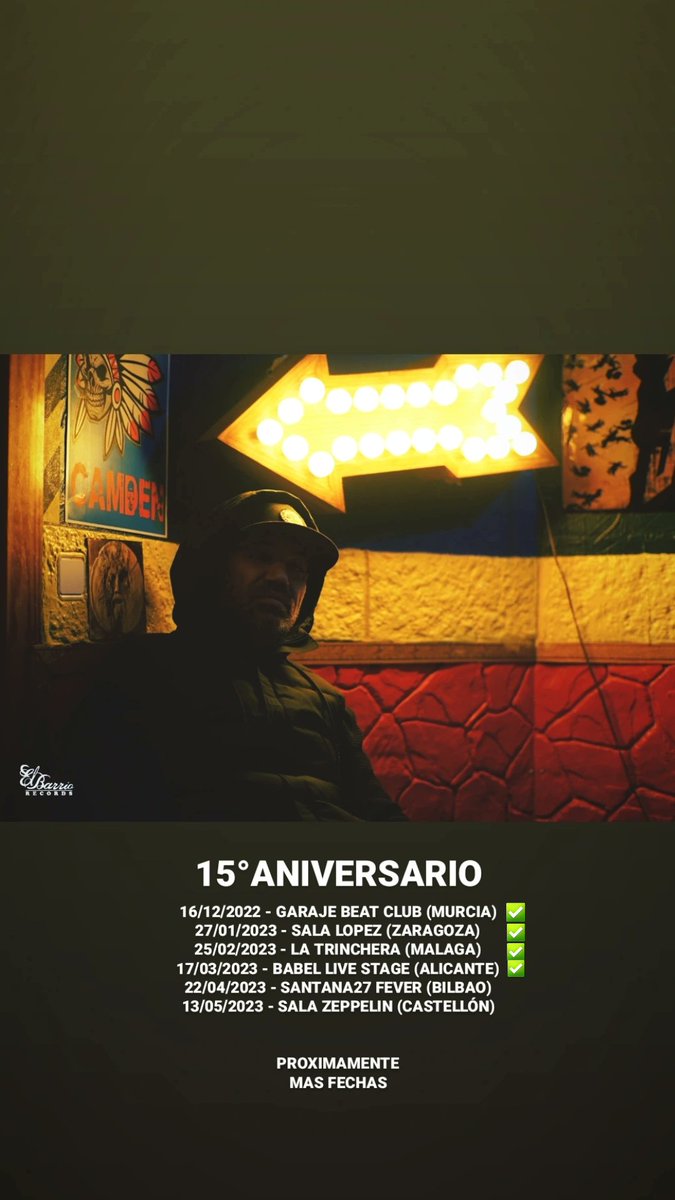 zerikruge's tweet photo. Estamos de TOUR !!!
15°ANIVERSARIO
@Elbarriorecord https://t.co/CMwcCOz1uu