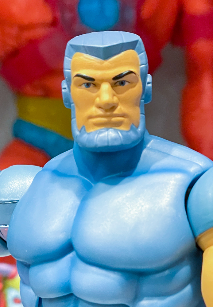 VeebsToys's tweet photo. More on the #SilverHawks #ULTIMATESfigures: in what I think is a first for U!, #Steelwill & #Bluegrass have face printing. Obviously, this is very magnified to show the print application, but at actual size it makes for very clean looks. Could be big going forward #Super7 #Fwoosh https://t.co/PzQtIDwoS1