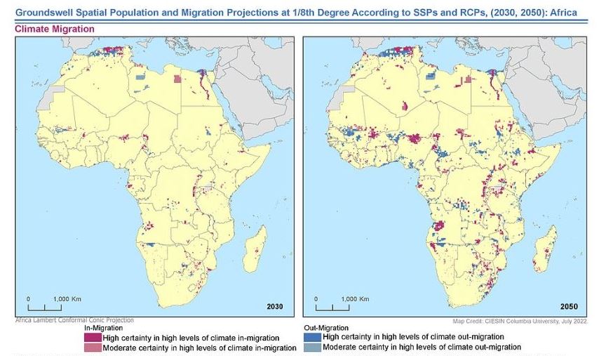 NASAEarthData's tweet photo. Internal migration from the slow-onset impacts of #climate change could impact 216 million people by 2050. See where and how the populations of 112 low- and middle-income countries might be affected via #NASASedac's new Groundswell dataset.
Learn more: https://t.co/jcl2DtVY6m https://t.co/IuGEdwvqfS