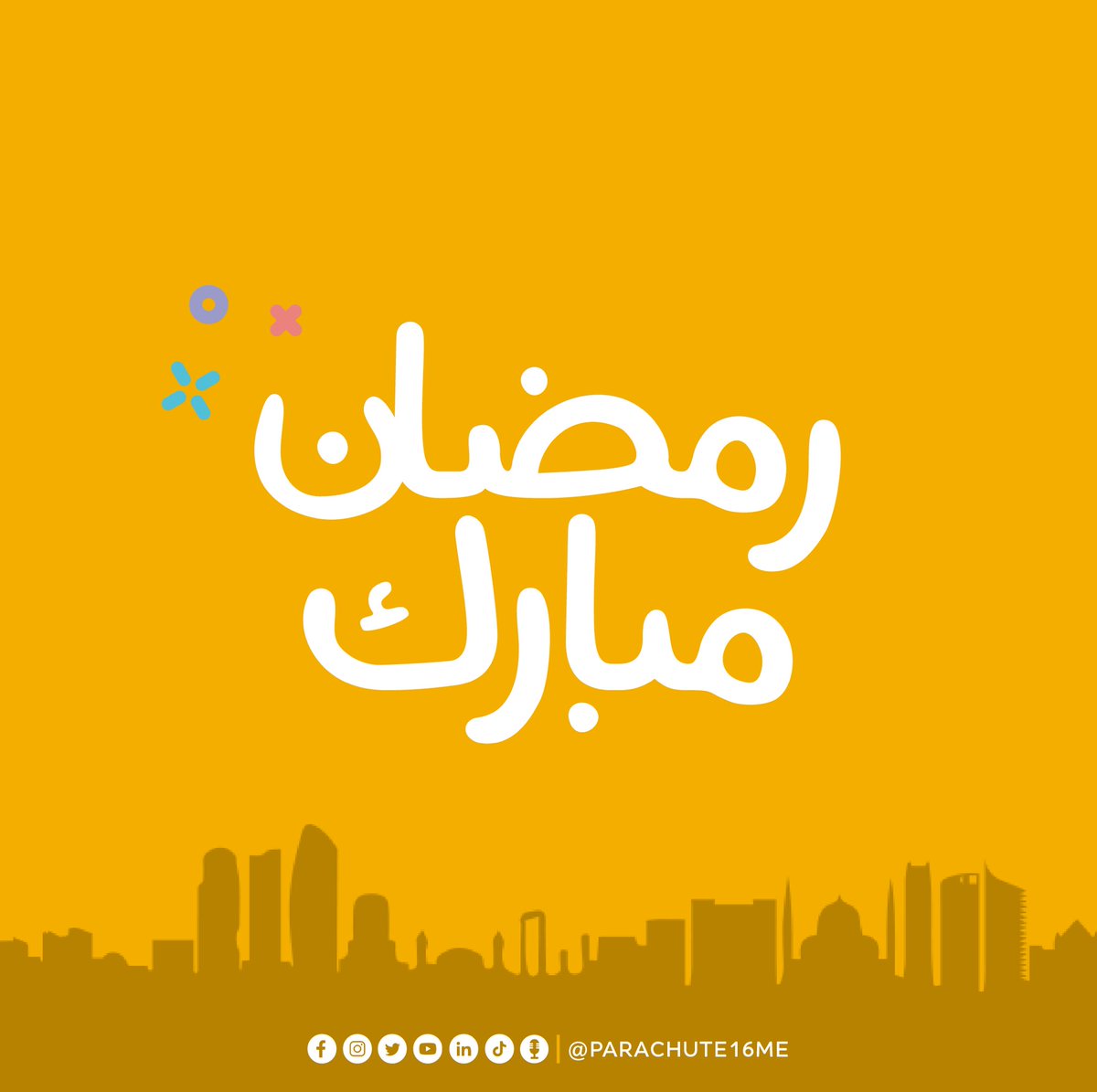 parachute16me's tweet photo. 🌟مبارك عليكم الشهر وكل عام وأنتم بألف خير وصحة 

#FLYP16 #PARACHUTE16 #RamadanKareem https://t.co/TOtrUkjkNd