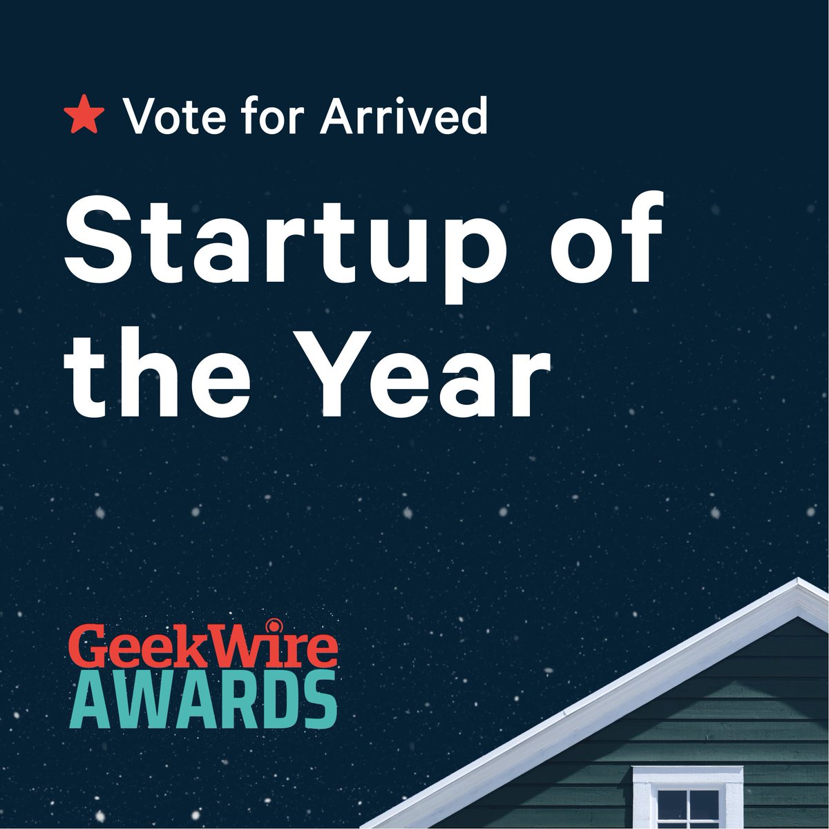 Arrived has been nominated for Startup of the Year!  #GeekWireAwards  

👉 Vote for us here- bit.ly/405LOby