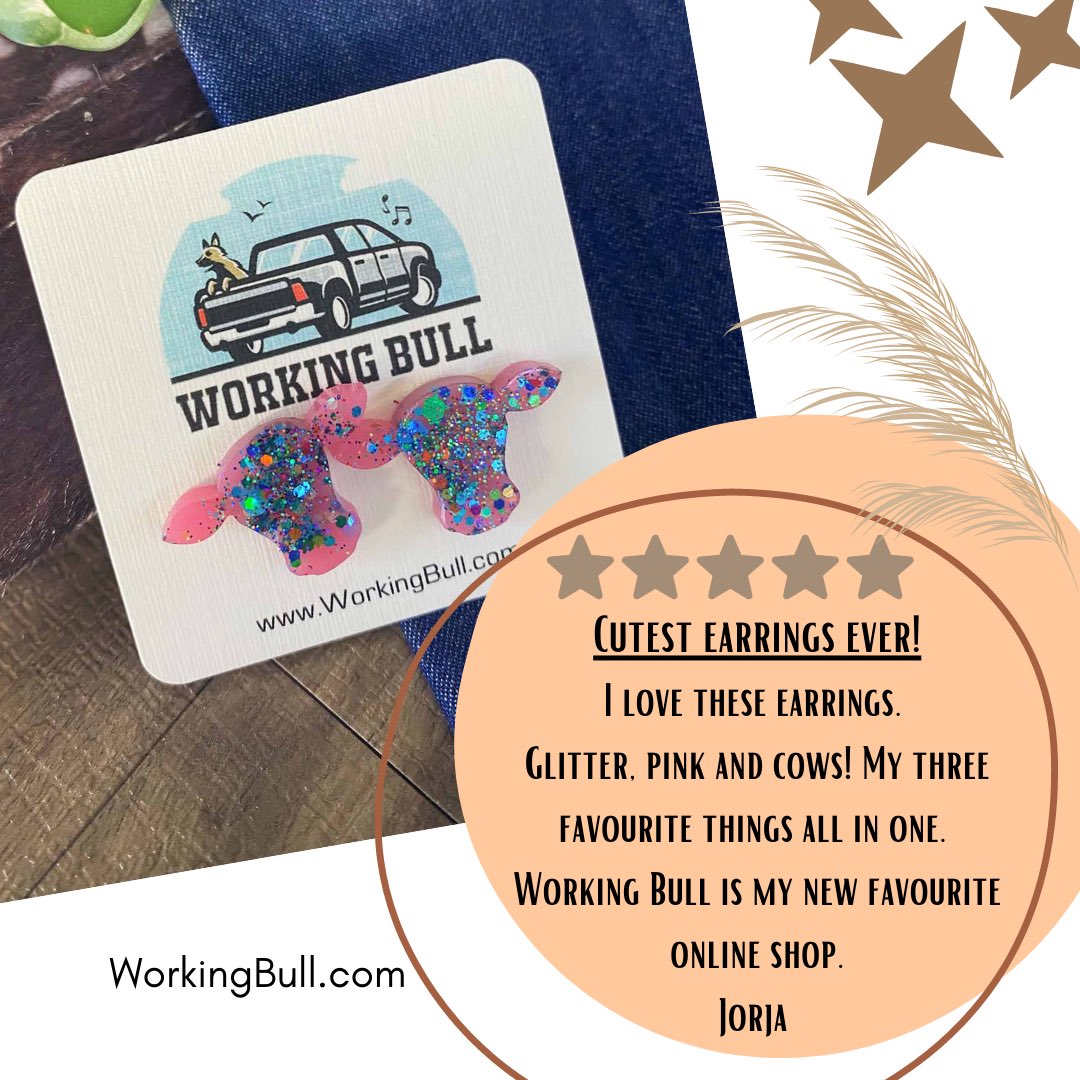 working_bull's tweet photo. Thanks for the beautiful feedback Jorja 💕
#westernfashion #cows #earrings

https://t.co/4LaE889C67 https://t.co/wm3YUziTQd