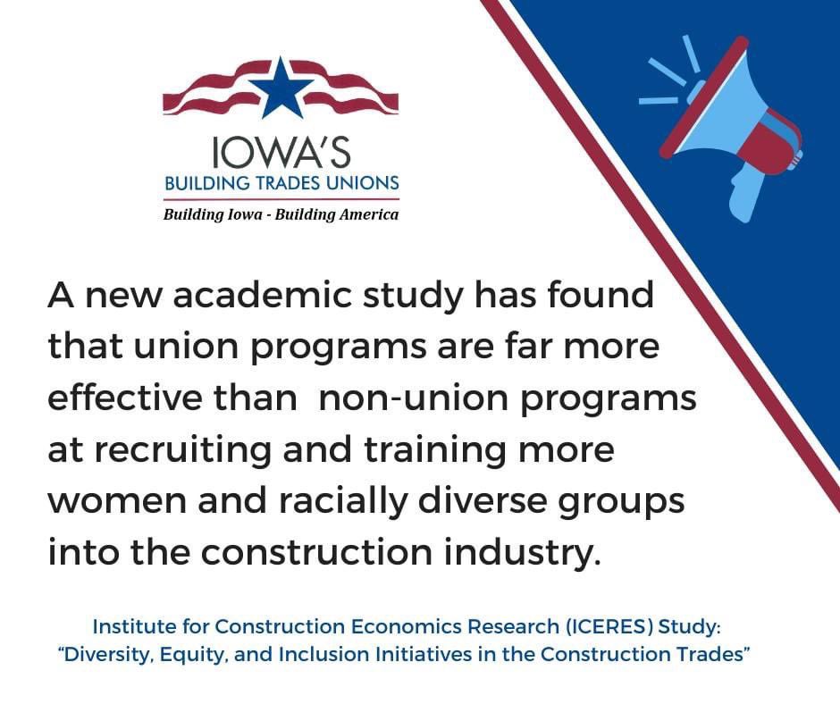 Read the Institute for Construction Economics Research (ICERES) Study: “Diversity, Equity, and Inclusion Initiatives in the Construction Trades” here: dropbox.com/s/no051eil9jtf…

#iowaconstruction #iowaskilledtrades