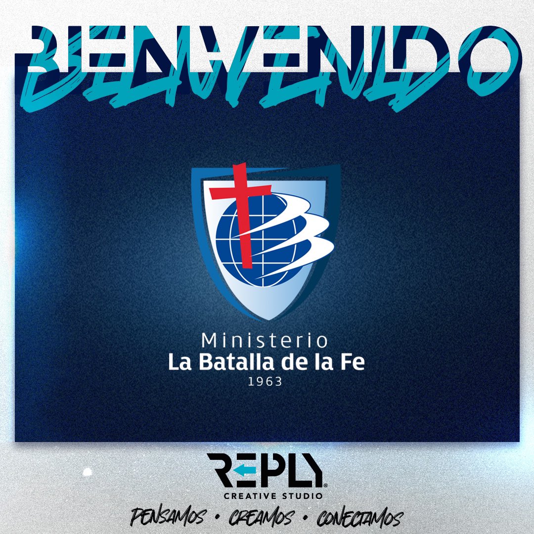 reply_cs's tweet photo. Hoy le damos la bienvenida al Ministerio La Batalla de la Fe. Nos sentimos muy honrados por la confianza depositada en nuestro equipo, juntos haremos cosas extraordinarias.

“La creatividad es siempre un acto de Fe.” -Julia Cameron https://t.co/dJbiiltX3I