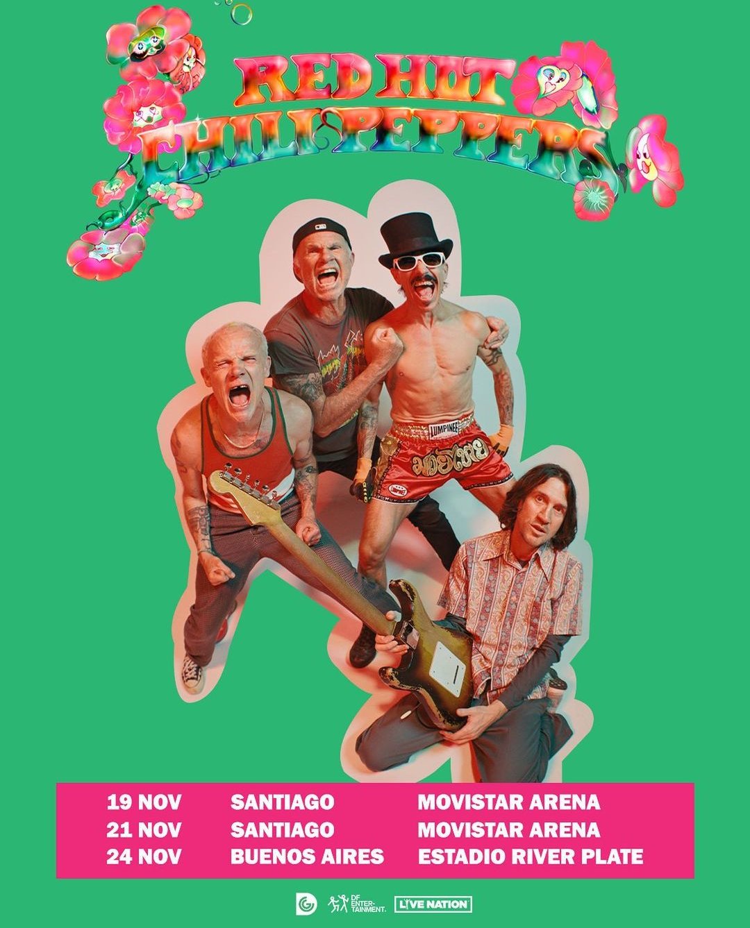 RHCP Argentina on X: "RED HOT CHILI PEPPERS EN ARGENTINA! En el marco del  Global Stadium Tour Red Hot Chili Peppers se estará presentando el día 24  de noviembre! Preventa a partir