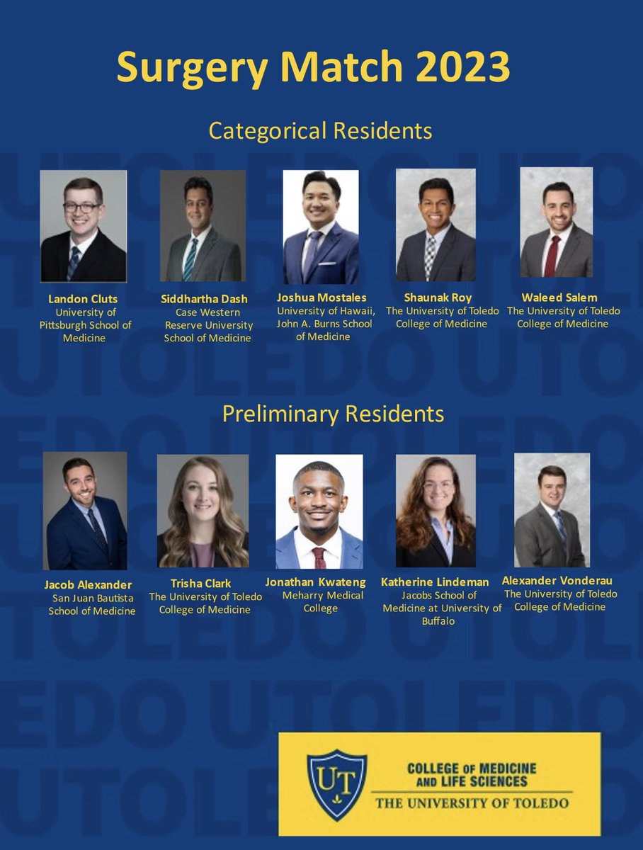 Super excited for our incoming intern class! Happy match day to everyone and especially our incumbent PGY-1’s!!! Welcome to #RocketSurgery!
#Match2023