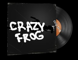 FizzyGurt's tweet photo. Dear @TrueCrazyFrog,

   Please collaborate with @CounterStrike to make a Crazy Frog music kit for their game. Below I have included a quick visual mockup of what could be the record and sleeve. (I couldn't do much as I am at work) https://t.co/d8XDfY9Kx8