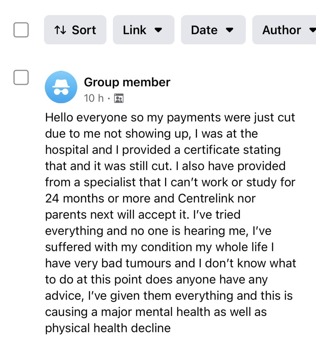 Another woman’s social security payment cut by a #ParentsNext “provider”. She has cancer. Might die, but @AustralianLabor think it’s best to cut her payments so maybe her kids will die too.