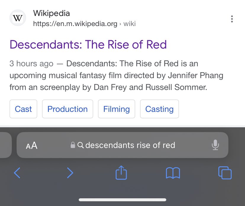 The Cast has me SEATED!!!! @chinamcclain @RitaOra @4everBrandy 😭🥹 I REALLY CANT WAIT TO SEE THEM ON SCREEN AGAIN! #DisneyDescendants 🍎