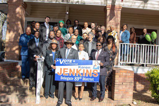 NadariusClarkVA's tweet photo. Congratulations Karen Jenkins on an excellent kickoff in the 89th district! I was honored to receive your endorsement last year and I’m excited to support your run for delegate as part of our path back to the majority! Let’s get it done. #HD89 #HD84 #TeamMajority https://t.co/p26ZQZvuns