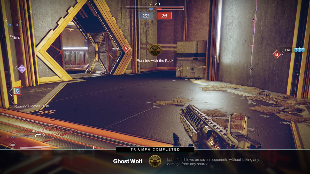 KoH_Destiny's tweet photo. Jeez, Bungie. My wifey was on a 9-0 spree and your network dumps the match. #Destiny2 #IronBanner #GhostWolf https://t.co/LPrLq6GHNY