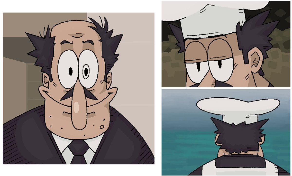 TheF1amethr0wer's tweet photo. thinking about how Peppino wears his hat like live action Jotaro does. https://t.co/jaANezmY2R