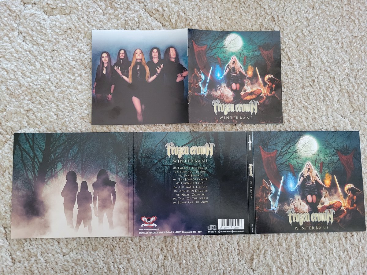 @FrozenCrownBand @HirudoJade Look what arrived today! Frozen crowN - Winterbane ... 2021 #FrozenCrown #GiadaEtro #metal 🤘🎸🎶😎❤️ @Paige_M_Gregory @ClaudiaComedy @STaylorOfficial