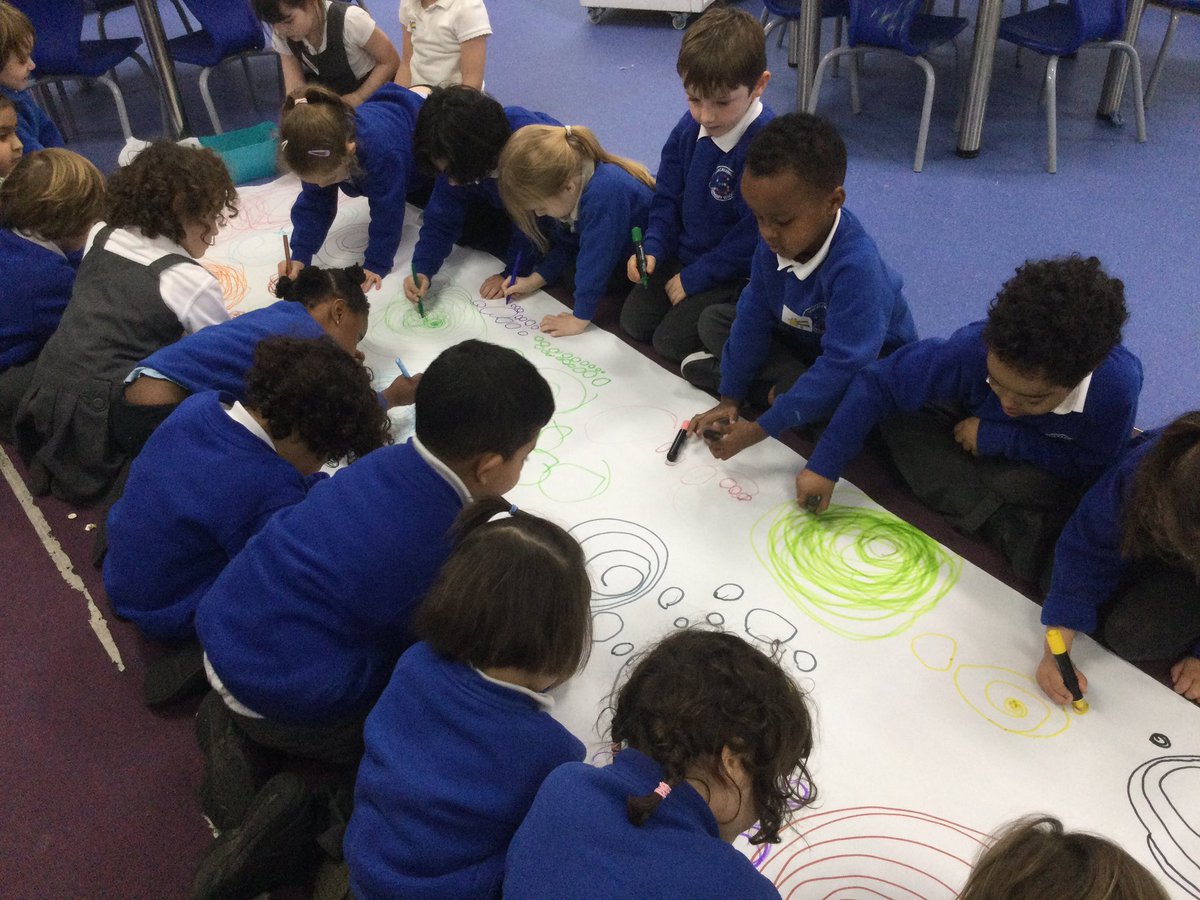 MissOconnorSW's tweet photo. Aqua Class enjoyed developing their fine motor skills this afternoon.  We drew lots of different sized circles whilst listening to music, that helped us ‘Squiggle whilst we Wiggled’. @ShacklewellE8 @ShacklewellFams ⭐️😀⭐️😀 https://t.co/WiTToVmrkh
