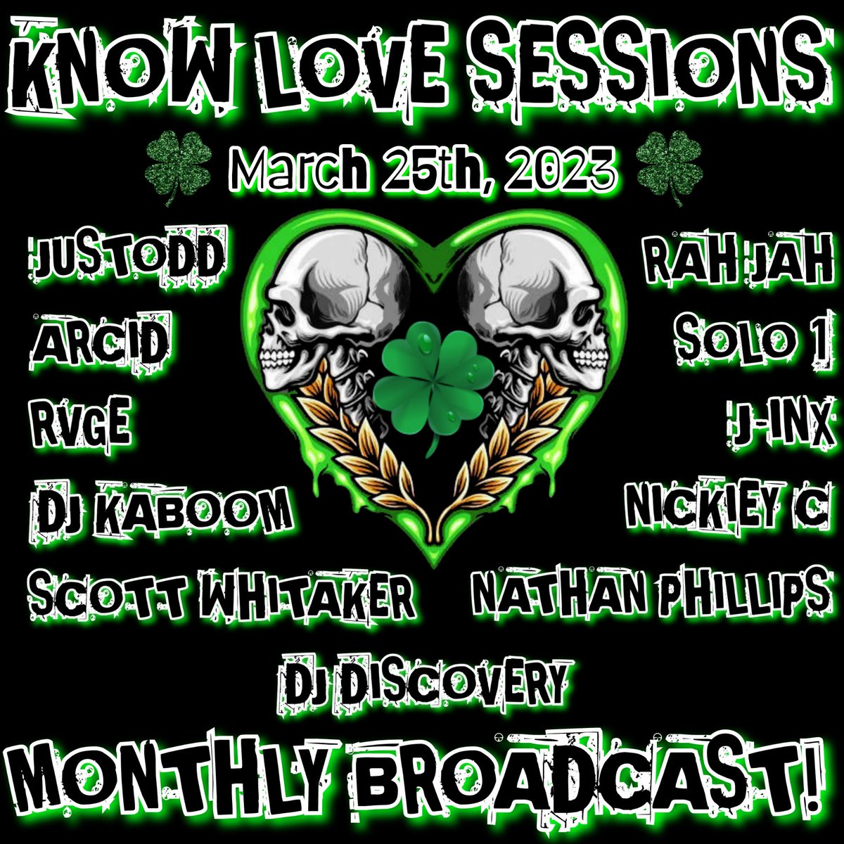 🍀SATURDAY, MARCH 25th IS @knowlovesessions EPISODE #54!!!🍀

TWITCH - KNOWLOVESESSIONS

DLIVE.TV - KNOWLOVESESSIONS

YouTube:

bit.ly/knowlovesessio…

And our backup YouTube account (just in case 😉):

bit.ly/knowlovesessio…