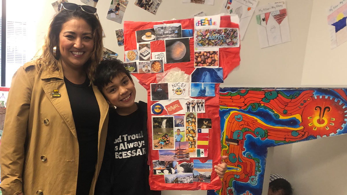 "My form of resistance is teaching my students that you are enough — that you have so much to bring to the table."

Chula Vista teacher and <a href="/DLE_SDSU/">DLE_SDSU</a> master's student Candice Arancibia empowers third graders through Chicano Park-inspired project.

📰 education.sdsu.edu/news/2023/dle-…