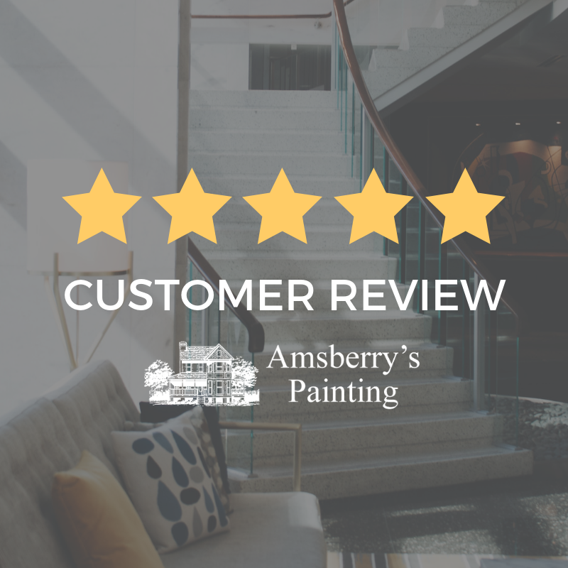 amsberryspaint's tweet photo. Thank you for the 5-star #googlereview, Laurie Matthews! 🙌

“Amsberry’s Painting was awesome! We had an exceptional experience- everyone was professional, honest, kind, hardworking, and efficient. The finished product is amazing. It was truly a fantastic experience!” https://t.co/8MnlNYVSCv