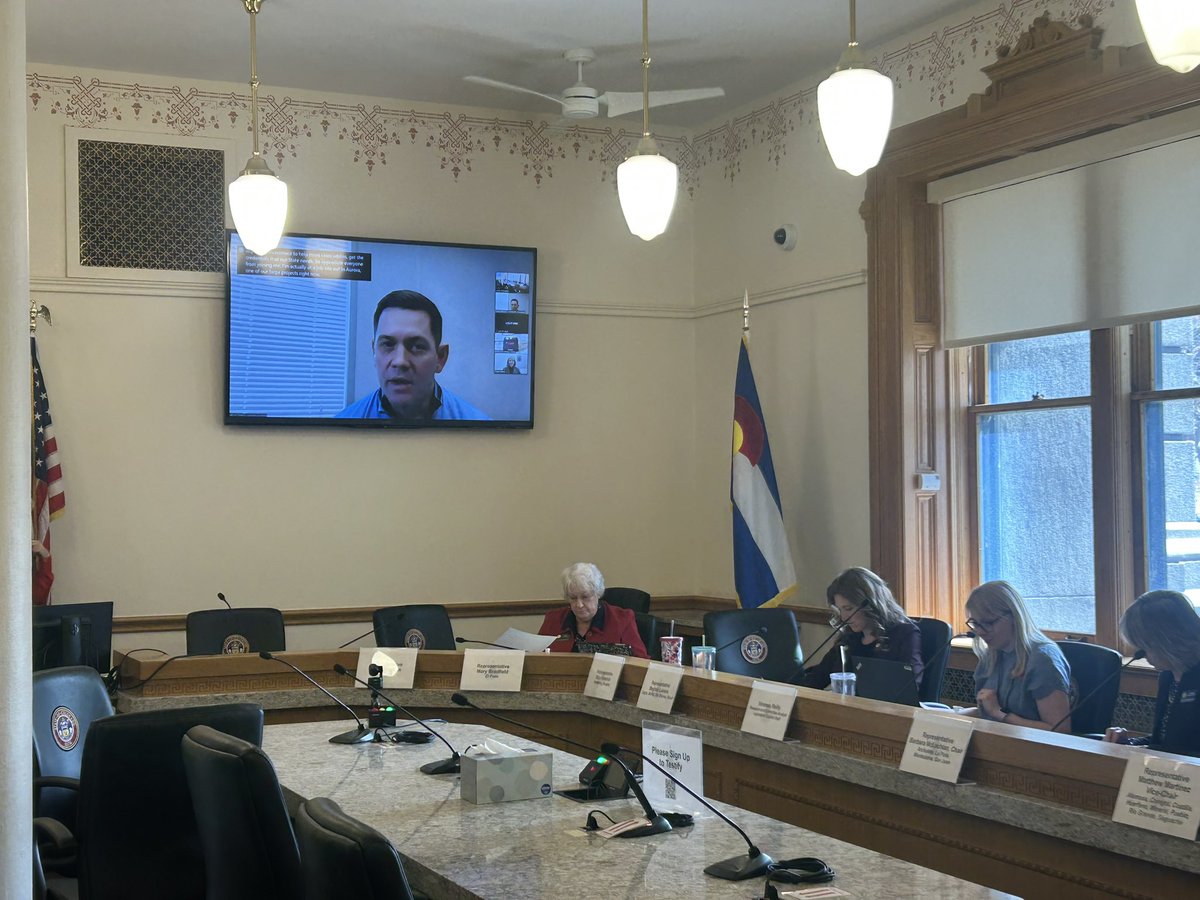 SucceedsZaback's tweet photo. @COSucceeds member Joel Pennick testifying in support of HB23-1246 today to support zero-cost credentials in high need areas like construction. Thanks to @McCluskieforCO and @RoseforCO for bringing this important bill forward. https://t.co/vulnGVY4Hs