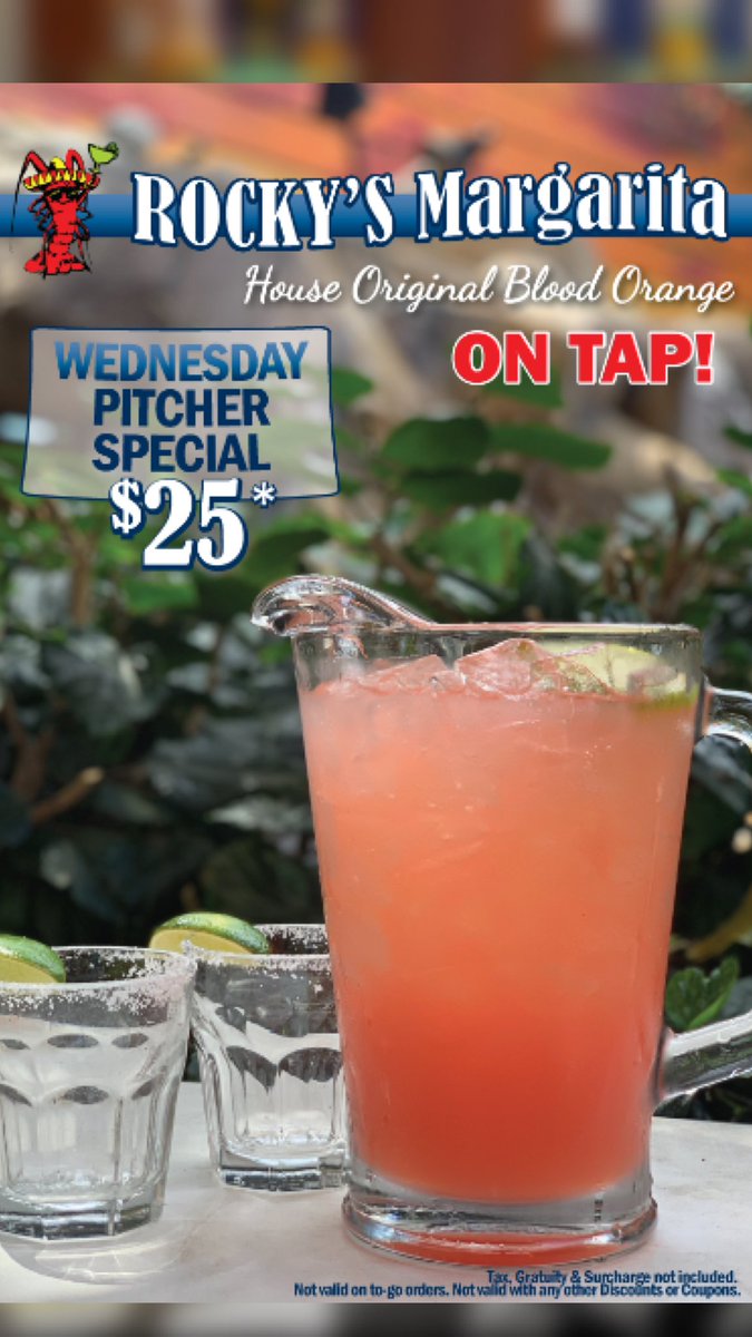 RockinBajaGL's tweet photo. Wait?! is the drink of the day a PITCHER!! 🍊🍹#BloodOrange #Margarita https://t.co/dV0MIgBnIU https://t.co/UPXiPr2hPW