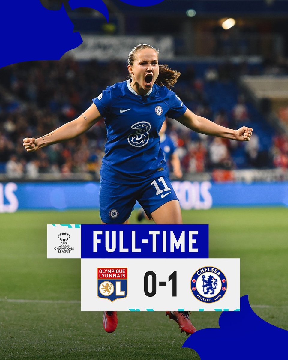 100B_Chelsea's tweet image. ⚽️ - Victoire de nos féminines face à l'Olympique Lyonnais dans ce quart de finale de #WUCL ! 🔥💙

Les Blues s'imposent 1-0 chez les tenantes du titre grâce à une magnifique frappe enroulée de Guro #Reiten ! 🙌

Performance majuscule avant le match retour la semaine prochaine au