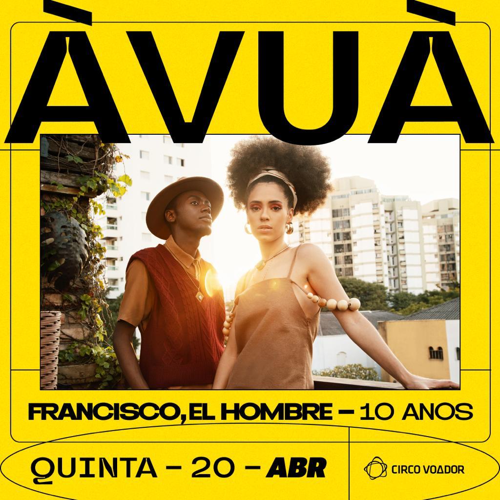 Alguém pediu show no Rio de Janeiro?! Pois tome! 
Dia 20 de Abril a gente cola junto na comemoração dos 10 anos da <a href="/franciscolatwit/">Francisco, el Hombre</a> no <a href="/circo_voador/">Circo Voador</a>! Quem vem? 

circovoador.com.br/evento/2023042…