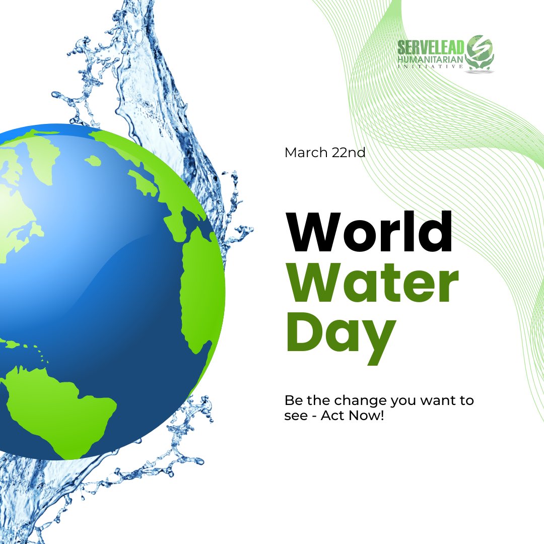 ServeleadHuman's tweet photo. 💦 💦 

World Water Day 2023 is focused on accelerating change to provide solutions to the water and sanitation crisis.

Happy World Water Day! 💦

#WaterDay #BeTheChange #iWASH https://t.co/k6kJu4uWLS