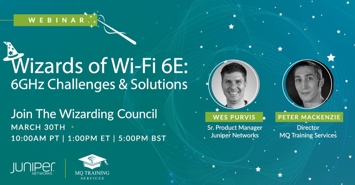 pripripriya's tweet photo. Welcome to the magical wizarding world of #WiFi 🧙‍♂️🪄

Join @RealWesPurvis &amp; @MackenzieWiFi from @JuniperNetworks, as they discuss how to ensure a successful migration to deliver a great user experiences. Register today! https://t.co/IUEkx778HU https://t.co/qem9UUS8T4
