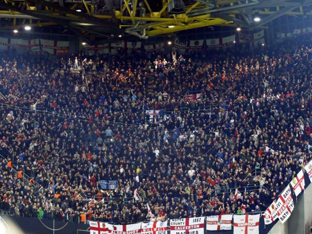 Awaydays23's tweet photo. ON THIS DAY 2017: England in Dortmund #Englandaway https://t.co/5V2qPOzIOI