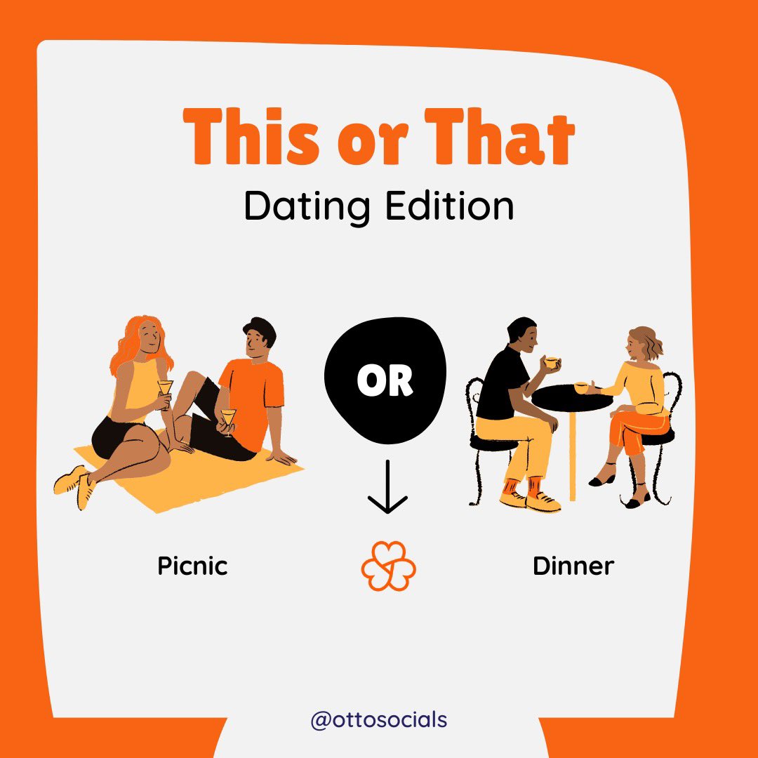 OttOsocials's tweet photo. We hear you GenZ, loud and clear! In our world of social anxiety, who wants awkward in person first dates? 😳👎🏼 Try online dating first; trust me, OttO has ur back 🫶🏽

Check it out: https://t.co/1H6S6aXhrh #LoveinTheAir #fun #art #dating #love #relationshipgoals #single #comedy https://t.co/GRPVjBuCoW