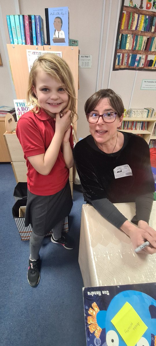 katiemc89751474's tweet photo. We loved meeting @suehendra today! Thank you for signing our books! And thank you @GrantonPrimary and @GrantonPta for arranging such a fab #authorvisit. https://t.co/abDQK46F7J