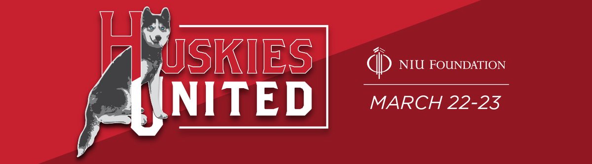 NIUHuskieFund's tweet photo. Today at 4:25 pm the NIU Foundation begins Huskies United, a day of giving to help move ALL of NIU forward!
Huskies United lasts for just 1,895 minutes so check out https://t.co/YEP3NsXBnO to make a gift or see this year's participation challenges now!
#ForwardTogetherForward๐พ https://t.co/6x4MhiDIIl