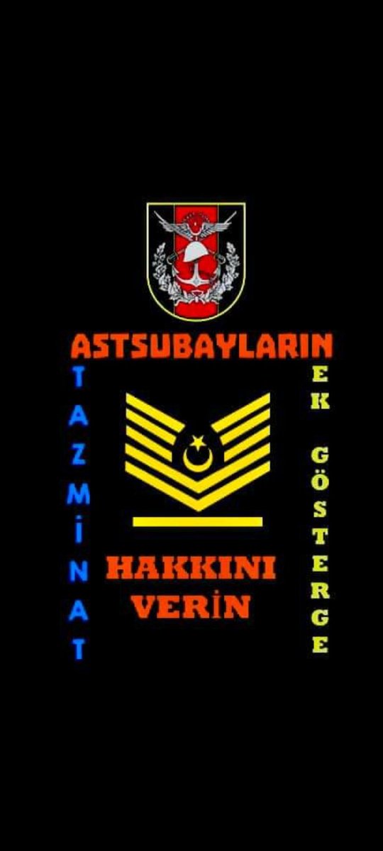 Kapanerkan68's tweet photo. Astsubaylar her zaman, her şartta üstüne düşen görevleri layıkıyla yerine getirmiştir. Şimdi sıra sizde #AstsubaylaraMüjdeVerin

@RTErdogan @NureddinNebati
@suleymansoylu @tcsavunma
@kilicdarogluk @mustafaelitas
@fuatoktay @HMBakanligi @dbdevletbahceli https://t.co/93jjcupWEl